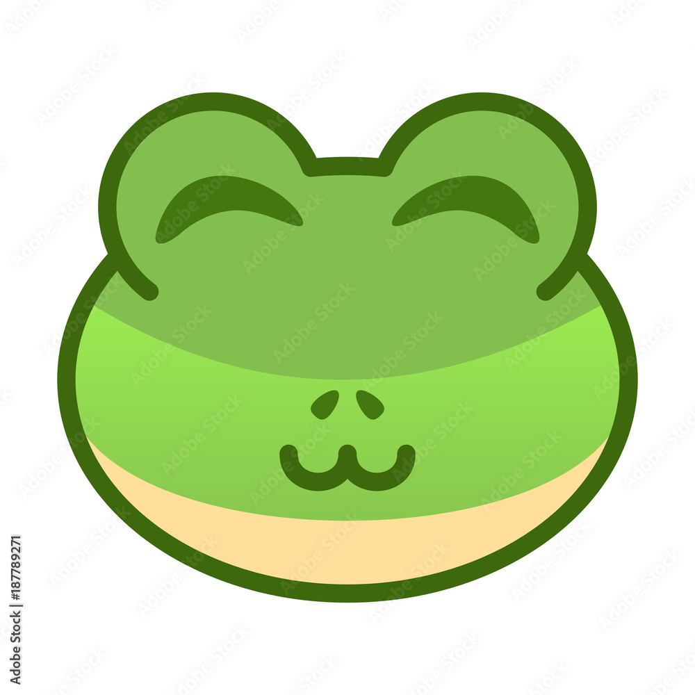 Smiling frog expression
