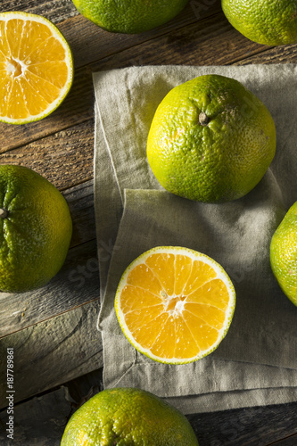 Raw Green Organic Ugli Fruit photo