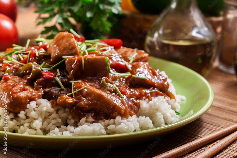 Chicken in sweet and sour sauce Chicken in sweet and sour sauce