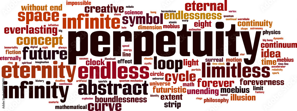 Perpetuity word cloud