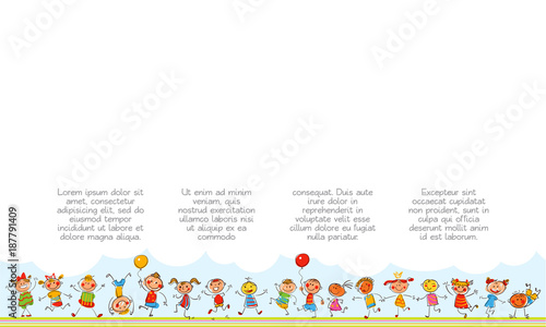 Template for advertising brochure