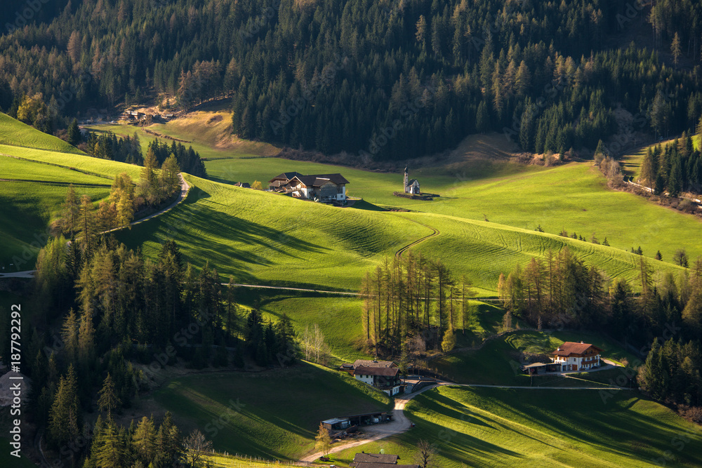 Naklejka premium Funes valley