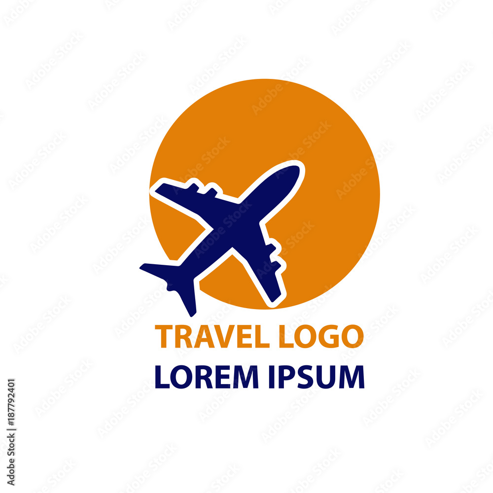 Air travel logo template. Travel logo