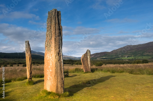 Machrie Moor Stone Circles, collective name for six Neolithic stone circles on Machrie Moor near the settlement of Machrie on the Isle of Arran, Scotland.