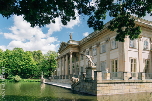 Royal summer residence in Lazienki Park. Warsaw, Poland