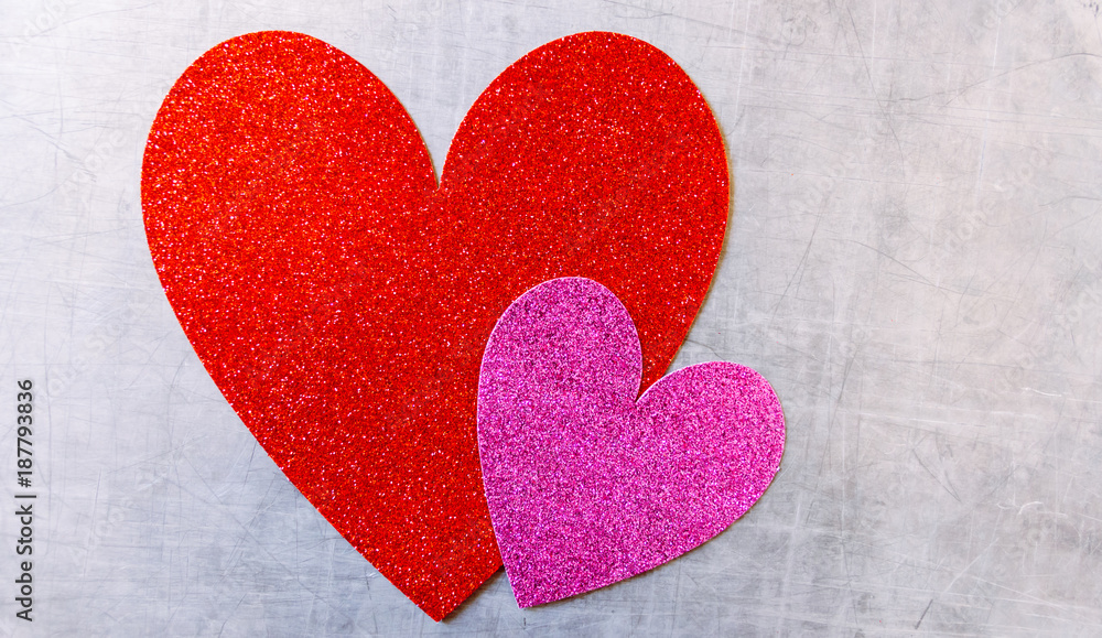 Fototapeta premium Glitter Hearts Valentine