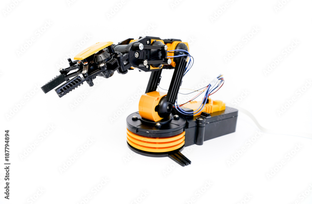 Plastic robot arm model