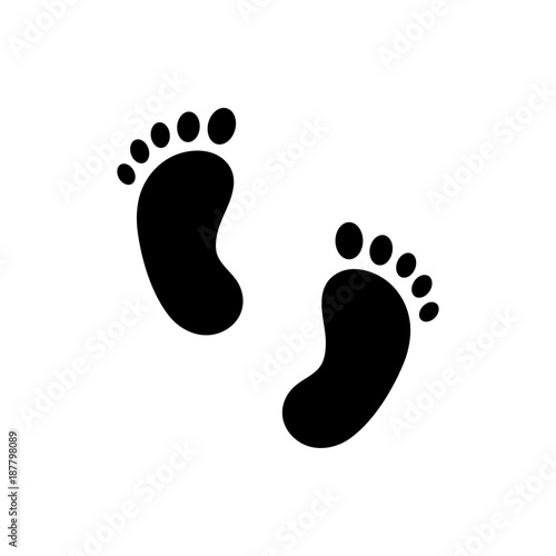 Footprint vector icon