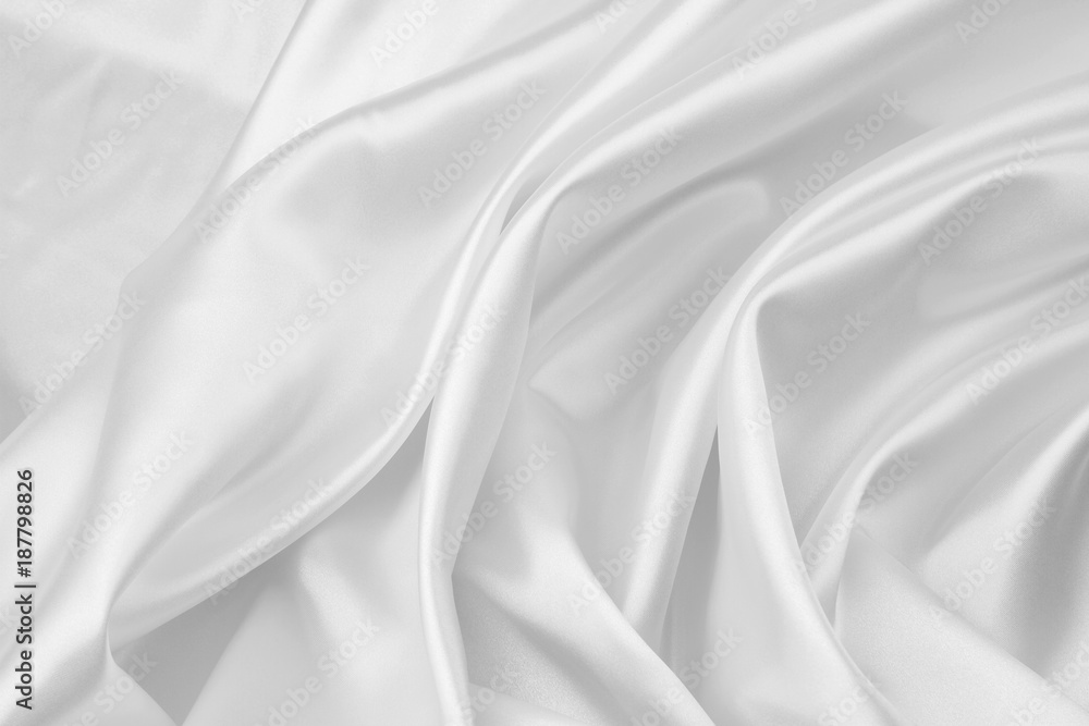 Obraz premium White silk fabric