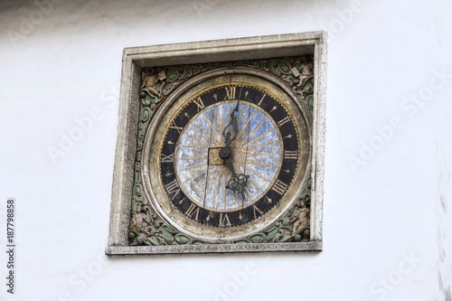 Clock on the Church of the Holy Spirit, Tallinn, Estonia