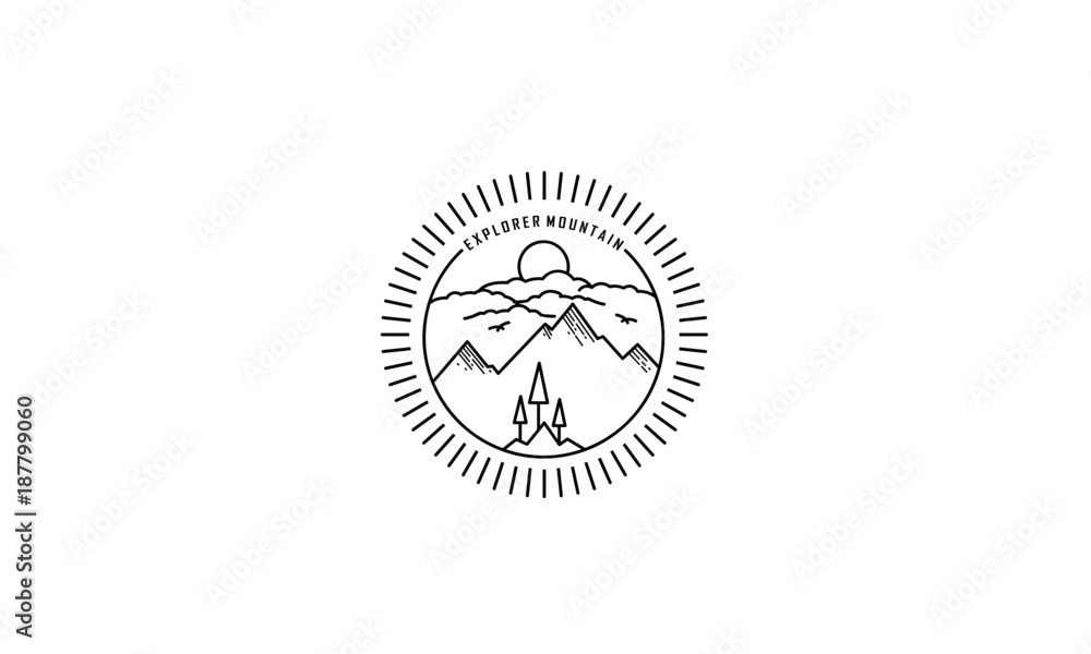 Explorer Mountain 9 Logo or Badges Template Explorer Mountain 9 Logo or Badges Template