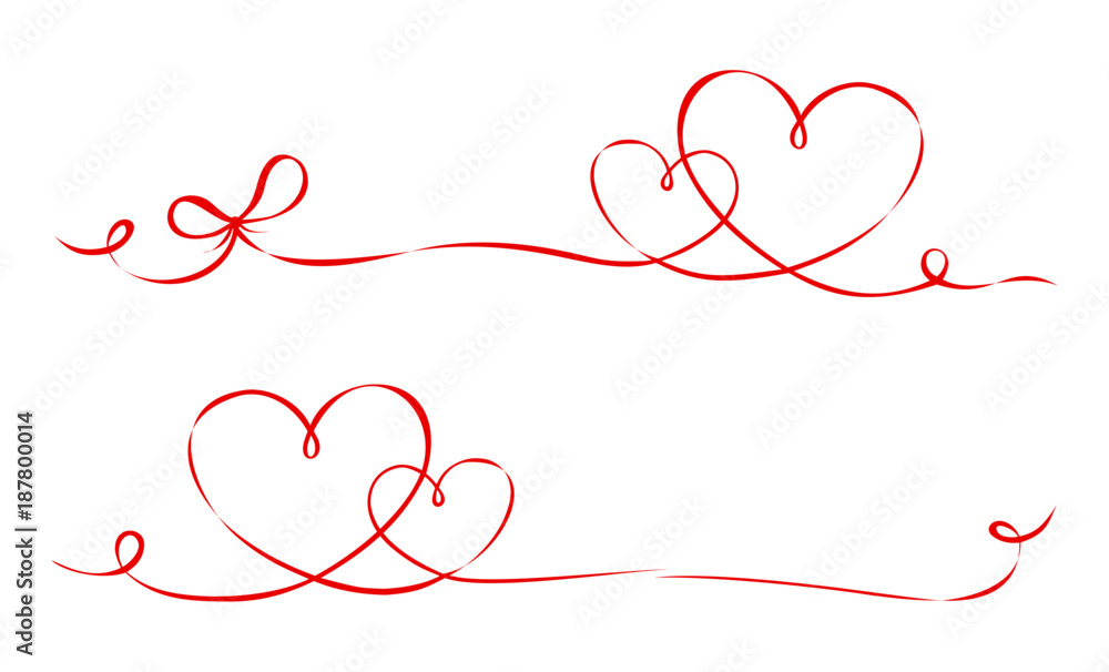 Herzen Schleife Valentinstag