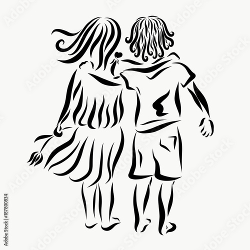 Boy And Girl Love And Friendship Pattern Stock Illustration Adobe Stock Boy And Girl Love And Friendship Pattern Stock Illustration Adobe Stock