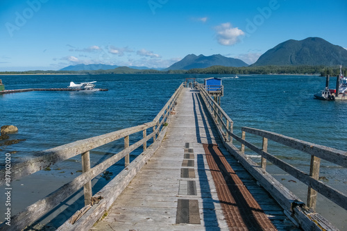 Tofino on the west coast of Vancouver Island at the northern edge of the Pacific Rim National Park Reserve, British Columbia. Canada.