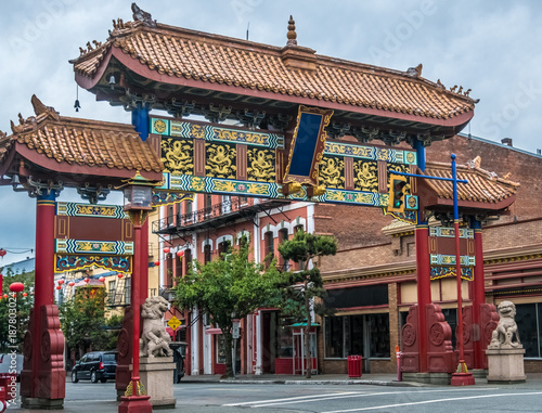 Chinatown in Victoria, Vancouver Island, British Columbia, Canada. The oldest Chinatown in Canada and the second oldest in North America after San Francisco's. photo