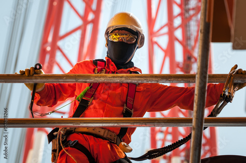 Offshore worker in the oil and gas industry in Angola