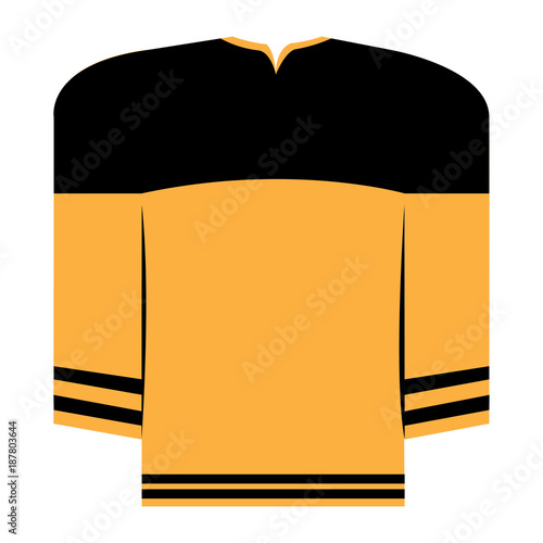 Isolated sport uniform
