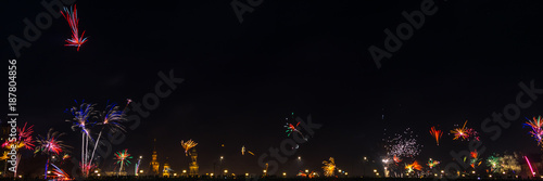 Silvester Firework Panorama