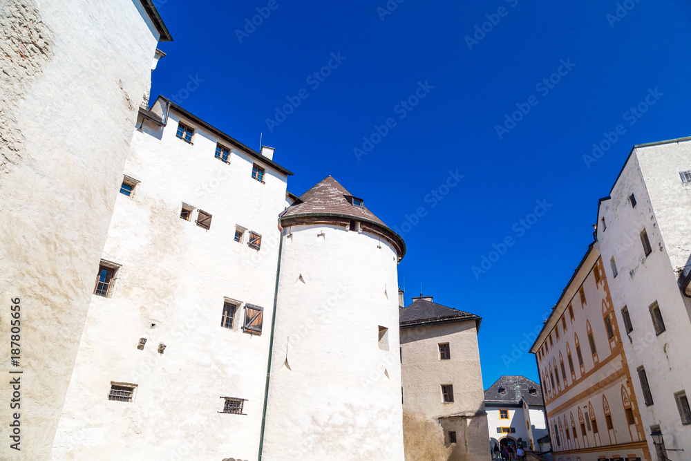 Yard View of Historical Hohensalzburg Fortress Yard View of Historical Hohensalzburg Fortress
