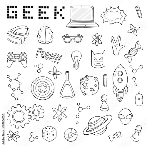 photo Gamer Nerd Symbols adobe stock