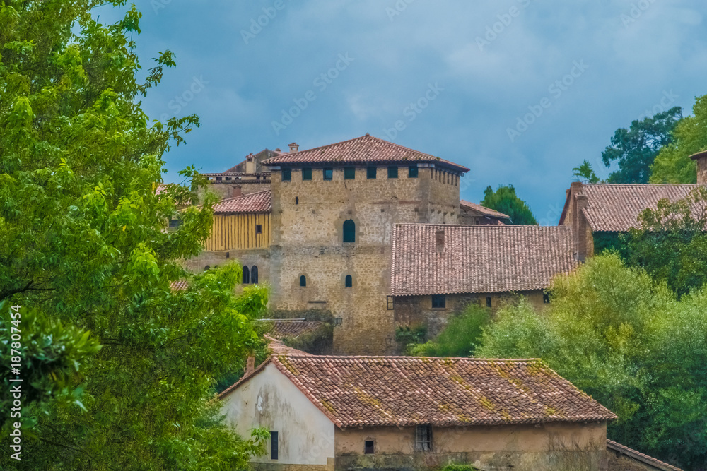 The charming medieval village of Santillana del Mar, a historic town in Cantabria, Northern Spain.