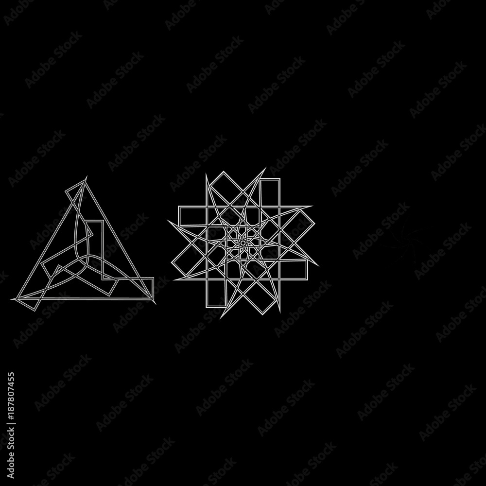 Holiday patterns of stars of snowflakes and flowers for gifts Holiday patterns of stars of snowflakes and flowers for gifts