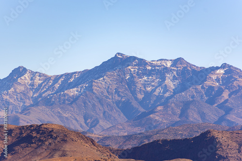 High Atlas Mountains in the north part of Africa, landscape of Middle Atlas Mountains