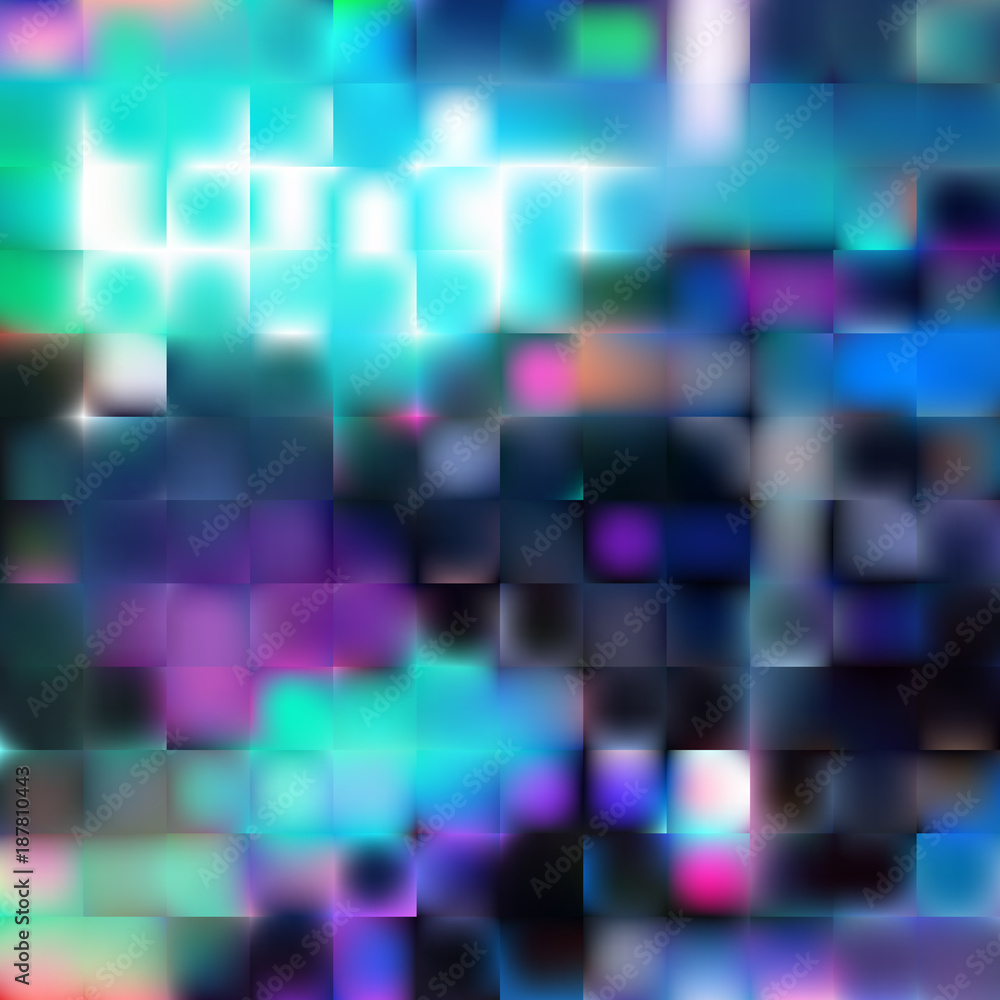 Colorful blurred squares background