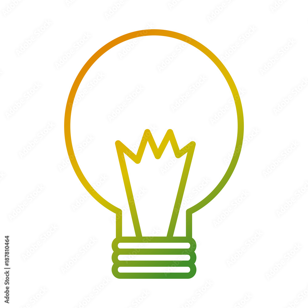 bulb energy power light icon vector illustration