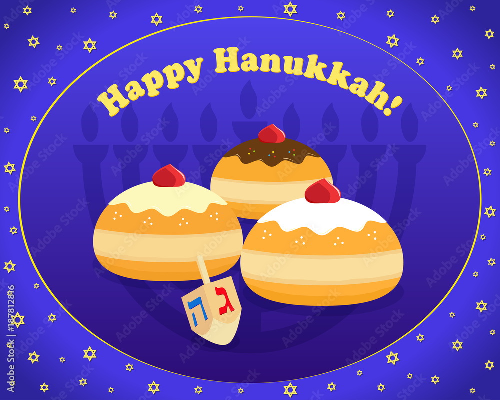 Jewish holiday of Hanukkah, Happy Hanukkah Jewish holiday of Hanukkah, Happy Hanukkah