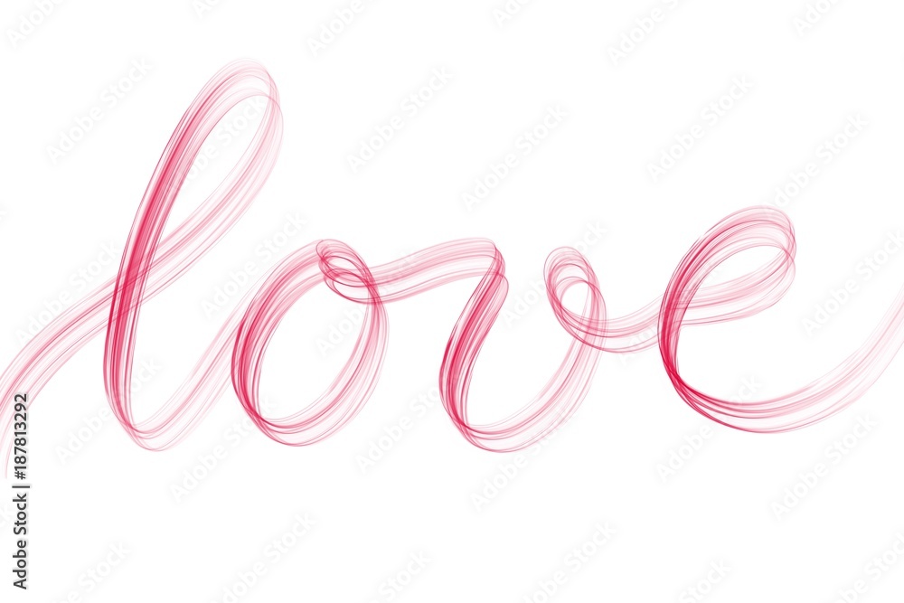 Soft written Word Love for Valentines day Soft written Word Love for Valentines day