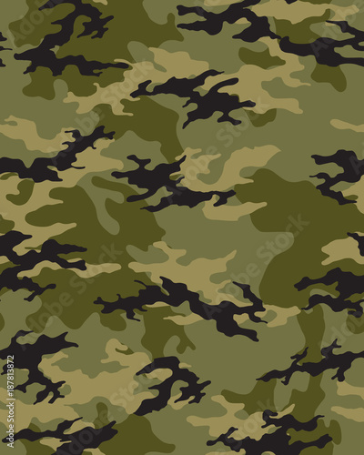 Fashionable camouflage pattern, fashion design. Seamless illustration