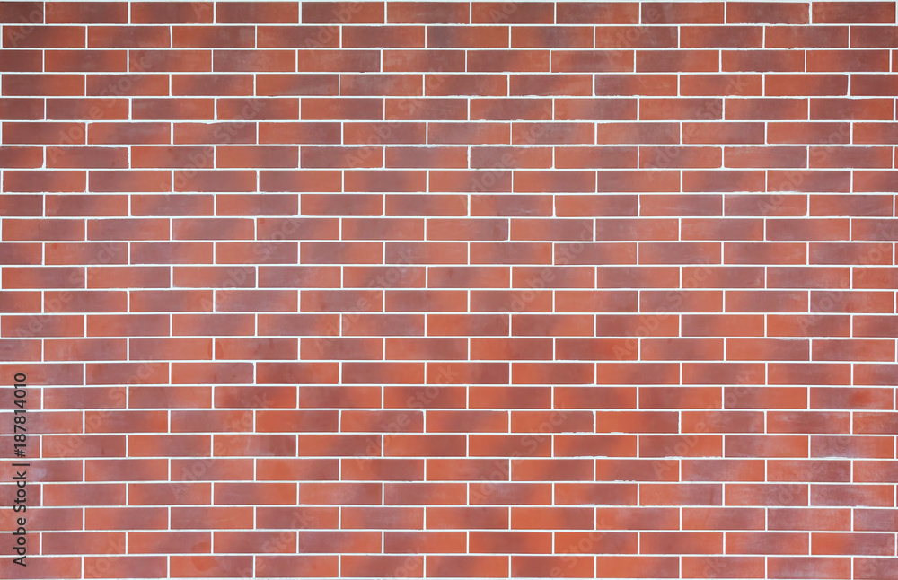 Wall made of modern facing brick as a background or a backdrop