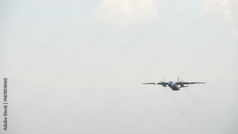 The passenger plane which takes off The passenger plane which takes off