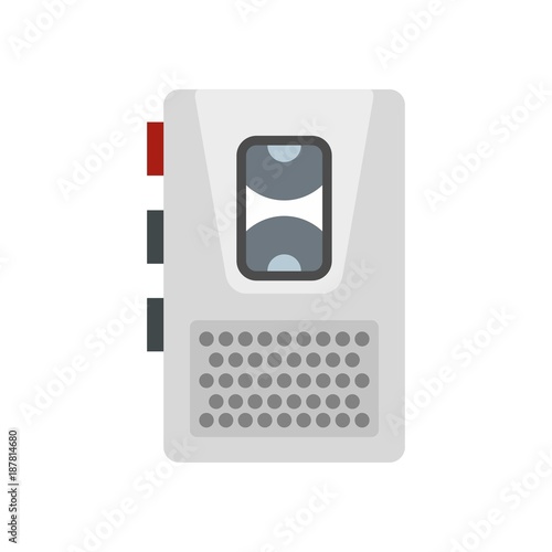 Dictaphone icon, flat style