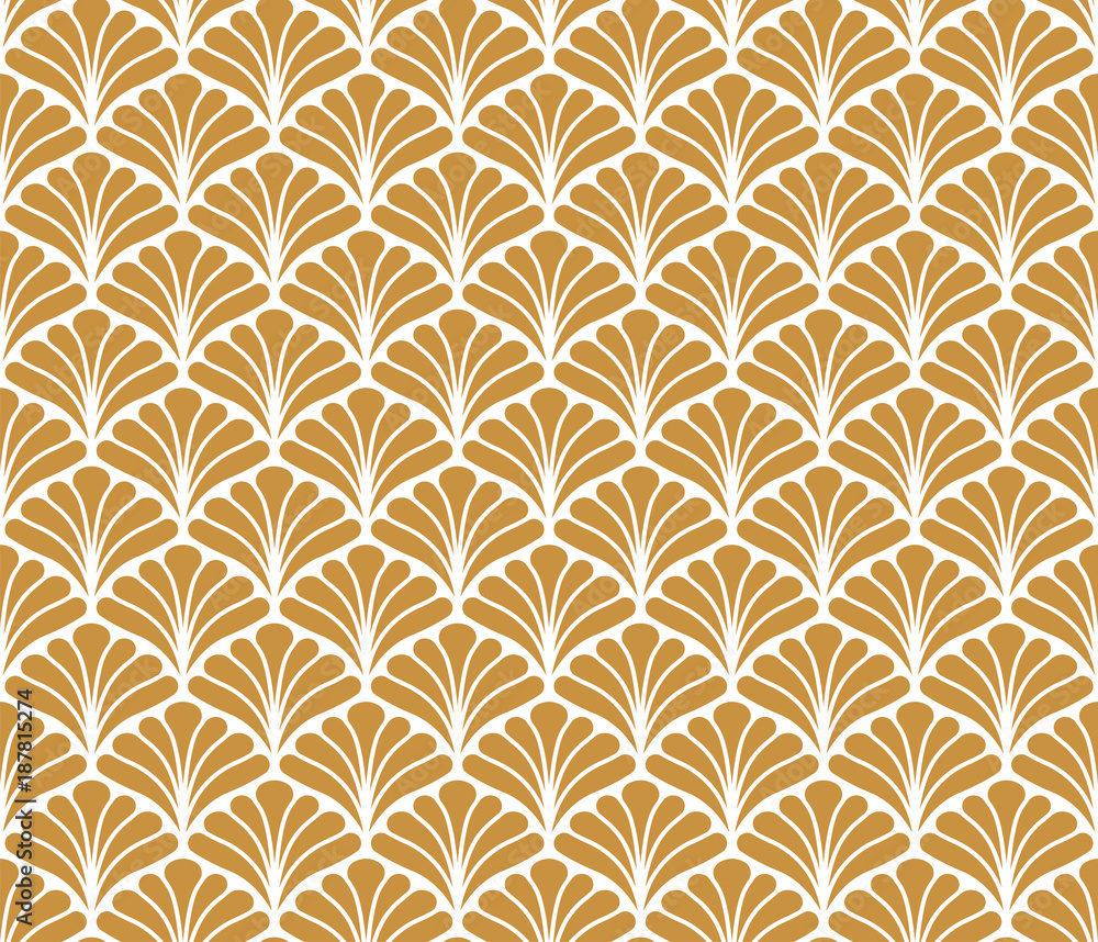 Vector Floral Art Nouveau Seamless Pattern. Geometric decorative leaves texture. Retro stylish background. Vector Floral Art Nouveau Seamless Pattern. Geometric decorative leaves texture. Retro stylish background.
