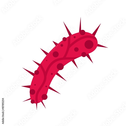 Virus icon, flat style