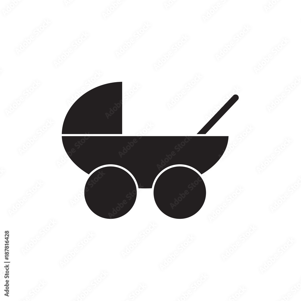 baby carriage, pram icon- vector illustration baby carriage, pram icon- vector illustration