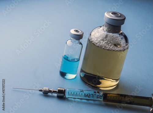  Medicine In Vials, Ready For Vaccine Injection photo