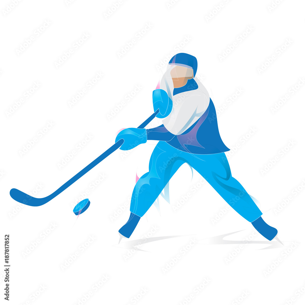 Ice Hockey Symbol - obrazy, fototapety, plakaty 