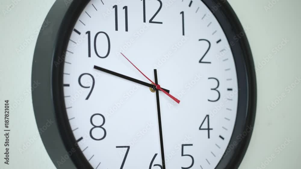 4K time lapse shot of clock moving fast in business office 4K time lapse shot of clock moving fast in business office