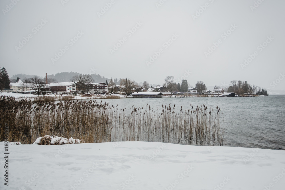 snow winter tegernsee bayern alps snow winter tegernsee bayern alps