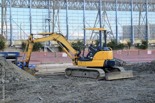 Obraz na płótnie 工事現場 w salonie