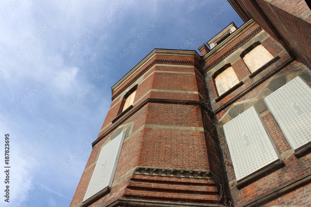 Abandoned Brick Asylum Building Abandoned Brick Asylum Building