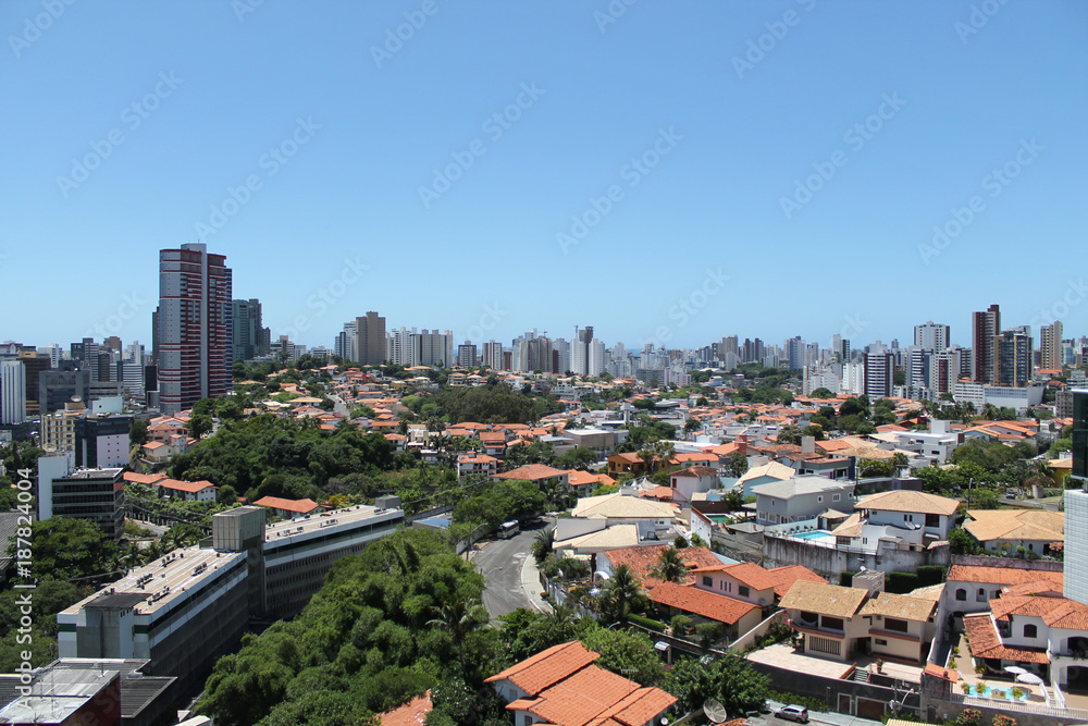 Aerial view of Salvador Bahia Brazil