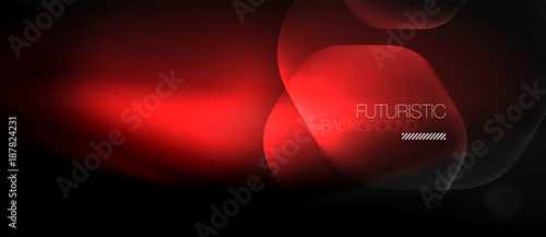 Neon hexagon background