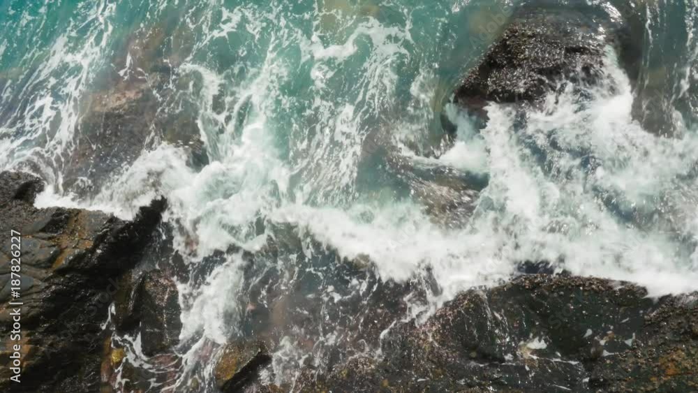 The Waves Crash on the Rocks of the Shore The Waves Crash on the Rocks of the Shore