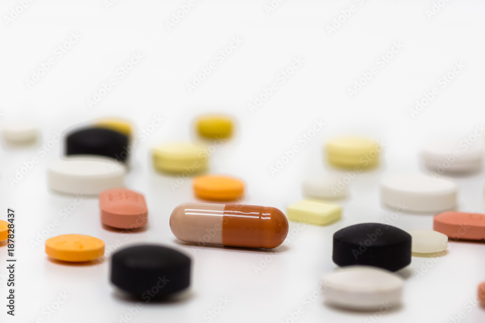 medications isolated on white medications isolated on white