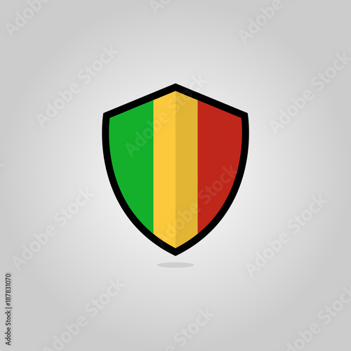 Mali Flag Flat Vector Shield Badge Free Download Mali Flag Flat Vector Shield Badge - GFXLoad