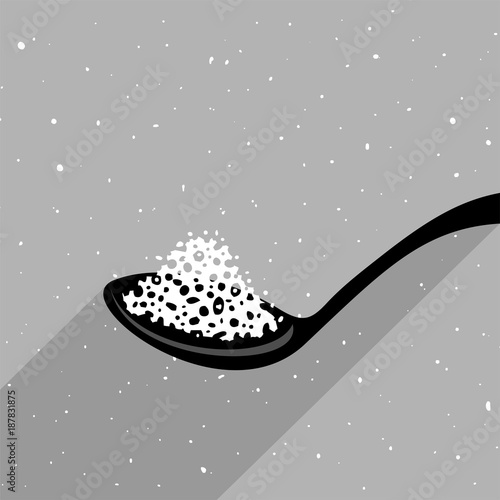 spoon with salt
